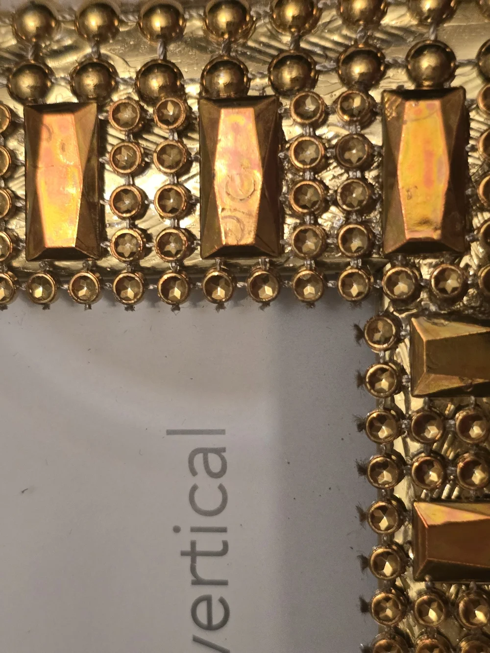 Gold Decorative Photo Frame - New 8x10 Photo Handmade